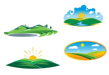 Nature icons clipart