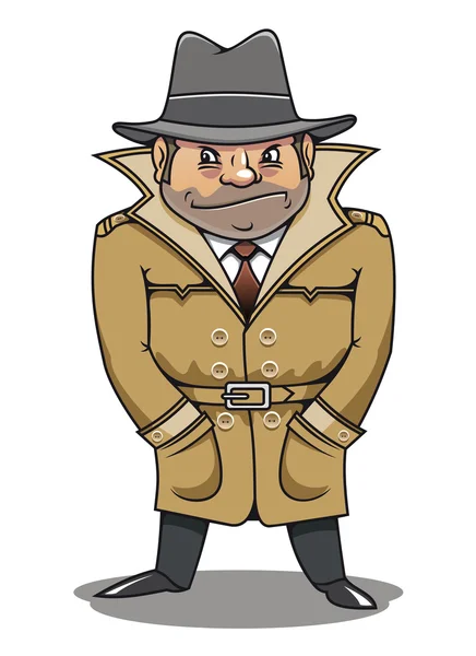 Detective agent or spy man — Stock Vector