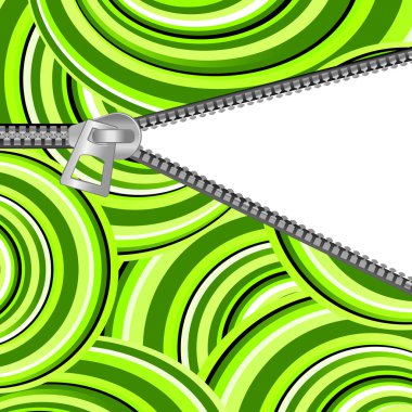 Abstract background with open zipper clipart