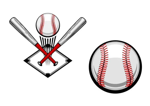 Эмблема бейсбола — стоковый вектор