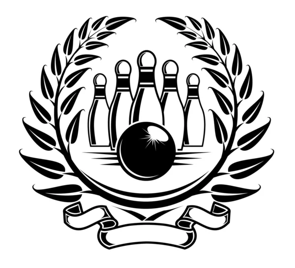 Bowling sembolü — Stok Vektör