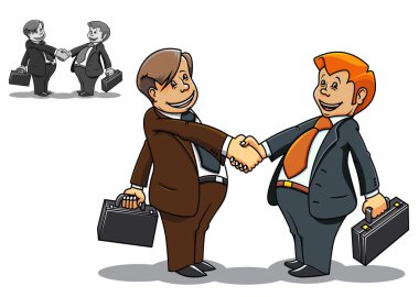 Businessman meeting clipart