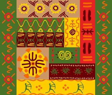 Ethnic patterns and ornaments clipart