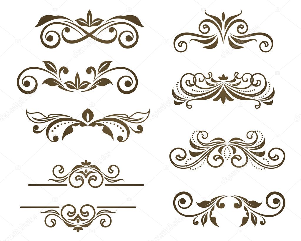 Vintage floral motifs — Stock Vector © Seamartini #6001836