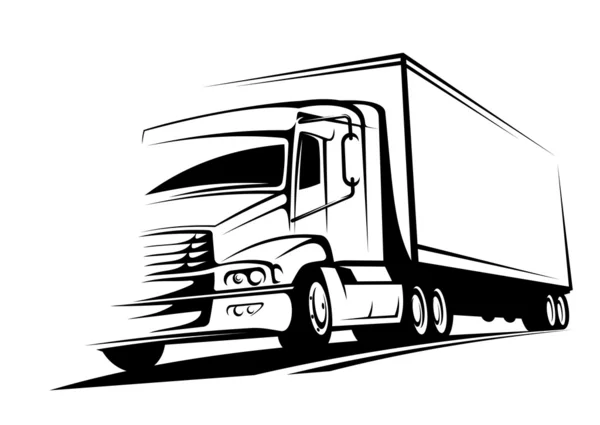 Szállító teherautó — Stock Vector