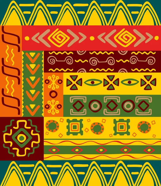 Etnische patronen en ornamenten — Stockvector