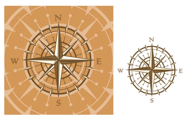 Mittelalterlicher Kompass — Stockvektor