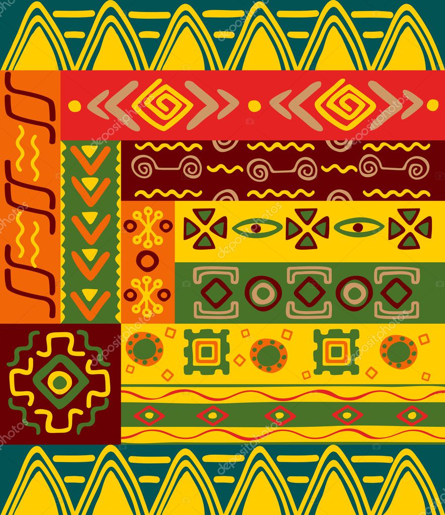 Ethnic Patterns And Ornaments — Stock Vector © Seamartini #6066607