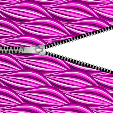 Abstract background with open zipper clipart