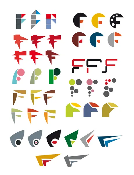 Alphabet lettre F — Image vectorielle