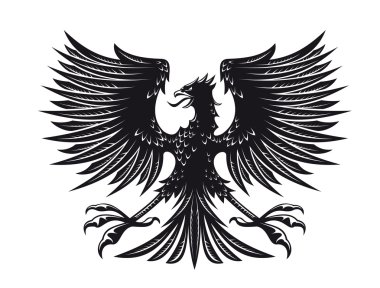 Heraldic eagle clipart