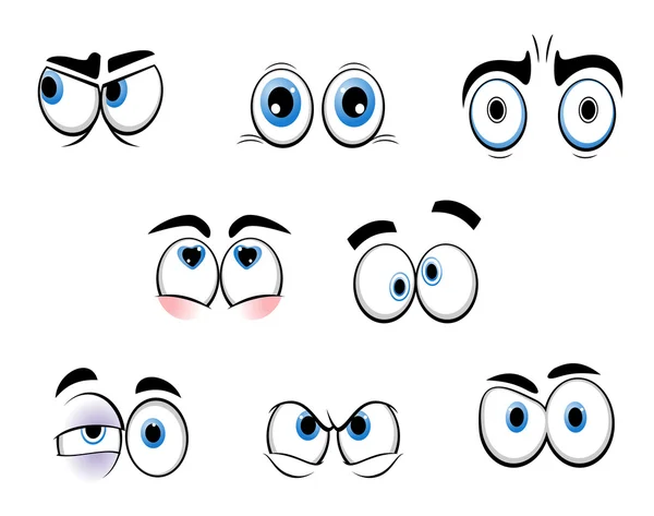 Grappige cartoon ogen — Stockvector
