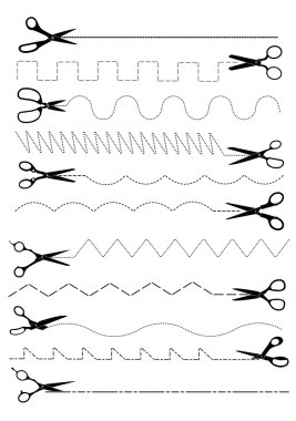 Cutting scissors clipart