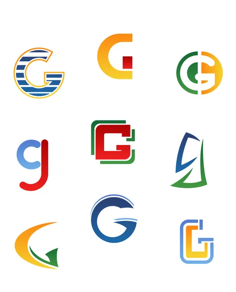 Alfabetet bokstaven g — Stock vektor