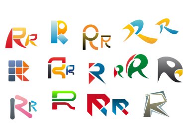 Alphabet letter R clipart