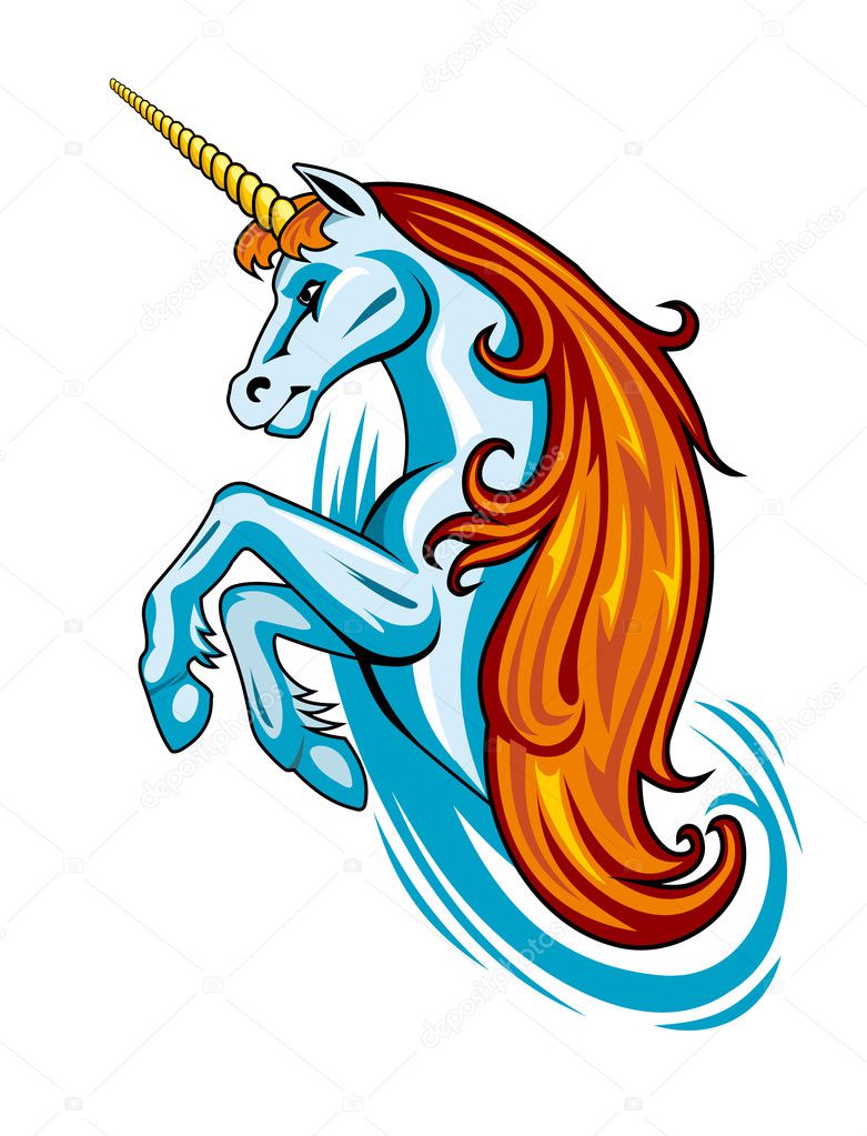 Fantasy unicorn Stock Vector by ©Seamartini 6740044