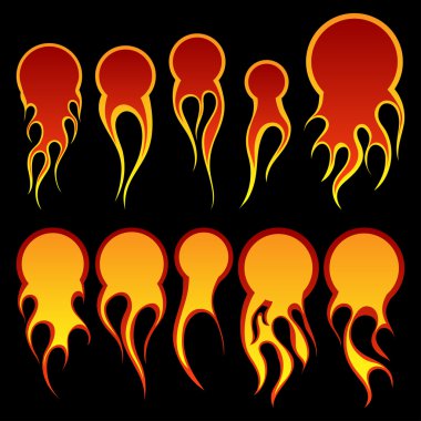 fireballs clipart