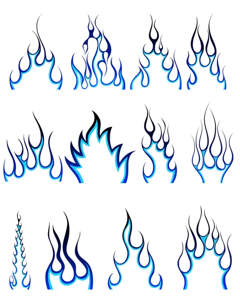 화재 패턴 세트 — 스톡 벡터