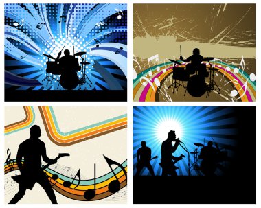 rock group clipart