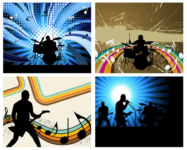 Groupe rock — Image vectorielle