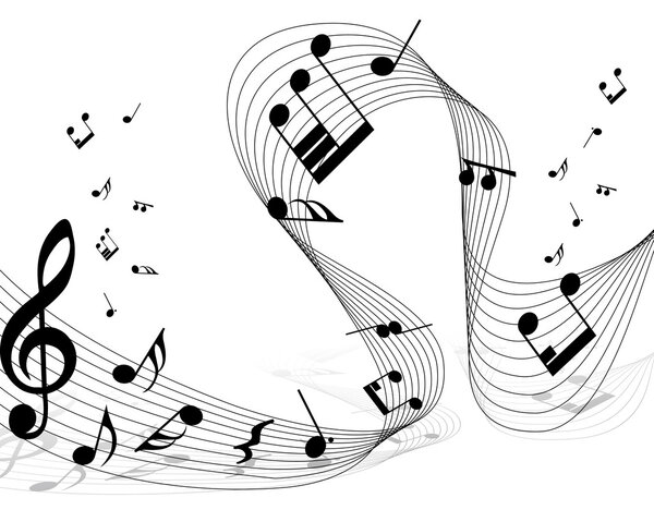 Personal de notas — Vector de stock