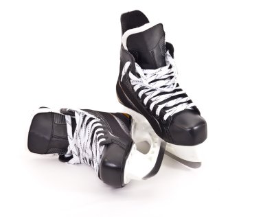 Pair of hockey skates clipart