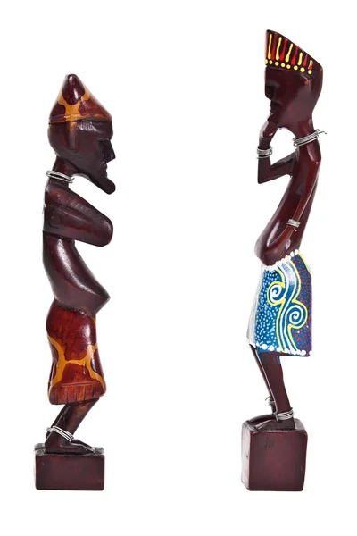 Fából készült afrikai figura — Stock Fotó