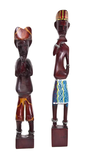 木製のアフリカのフィギュア — ストック写真