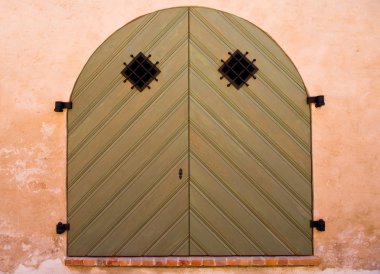 Wooden door clipart