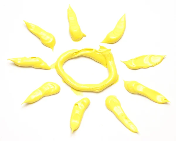 太阳油绘 — 图库照片