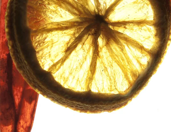 Сухой лимон и перец — стоковое фото