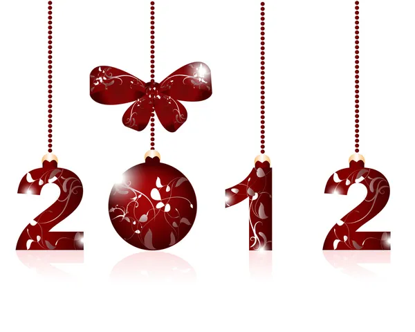 Ευτυχισμένο το νέο έτος 2012 — Διανυσματικό Αρχείο