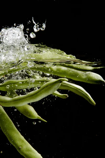 stock image String beans in water