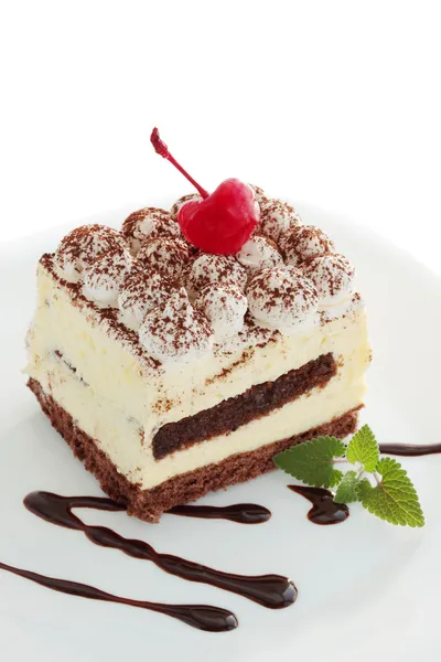 Ciasto tiramisu — Zdjęcie stockowe