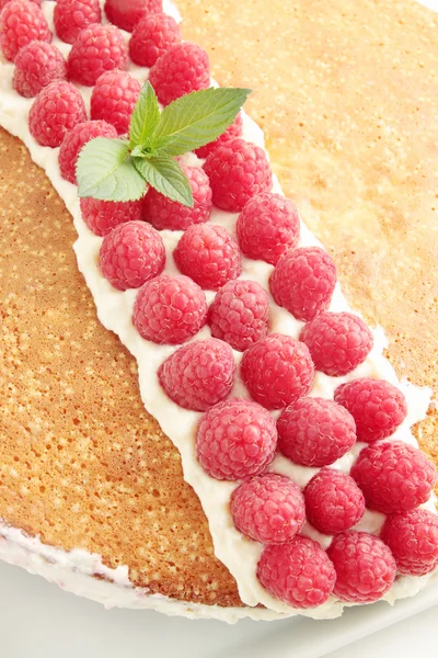 Gâteau aux framboises — Photo
