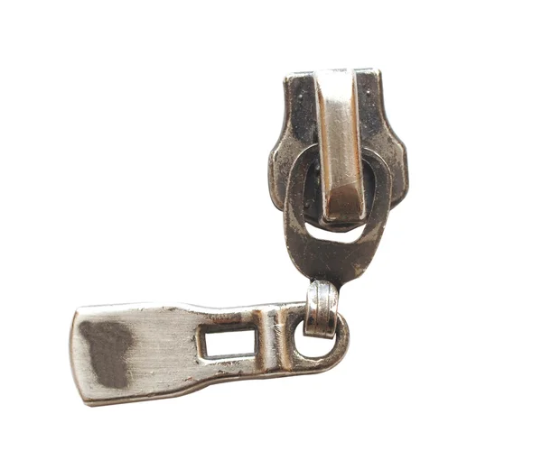 Locking zipper macro — Stock Photo, Image
