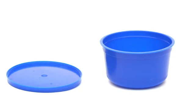 Blue plastic can — Stock Photo, Image