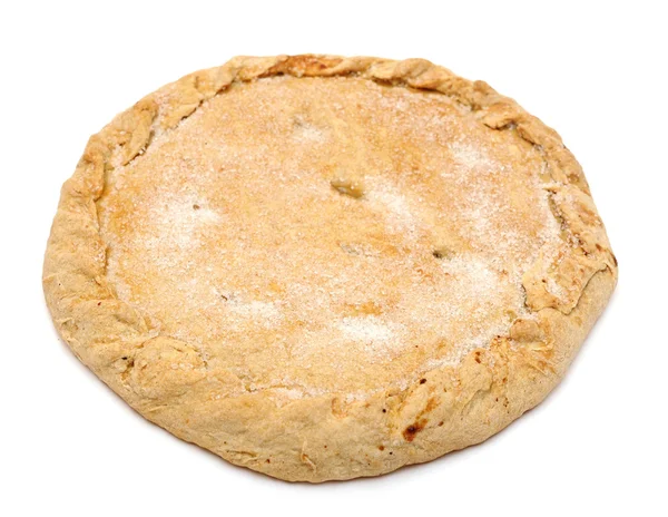 Βερίκοκα γλυκιά πίτα απομονωθεί λευκό φόντο — Φωτογραφία Αρχείου