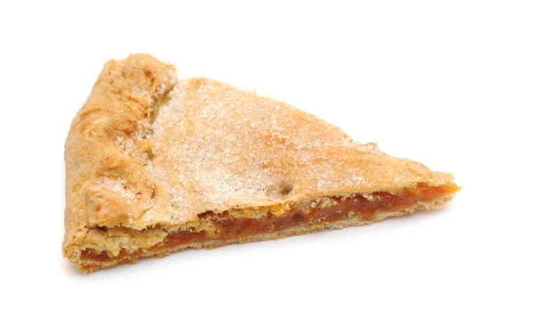 Segment van vers gebakken abrikoos taart dessert — Stockfoto