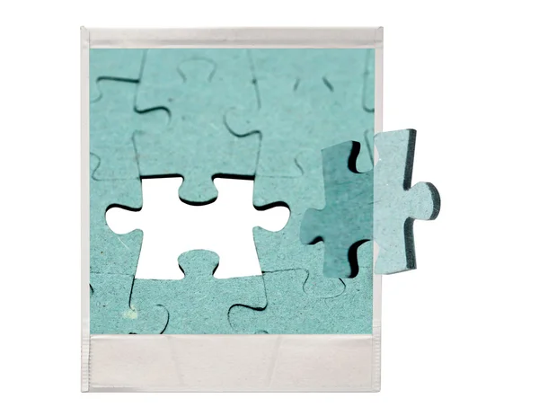 Final piece of jigsaw puzzle — Stock Photo, Image