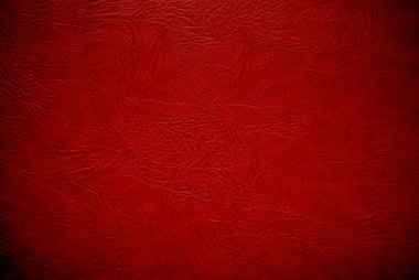 Closeup red leather background