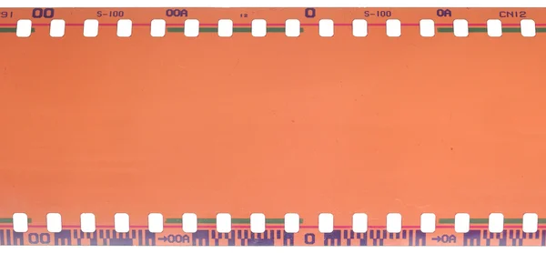 35mm filmremsa isolerad på vit bakgrund — Stockfoto
