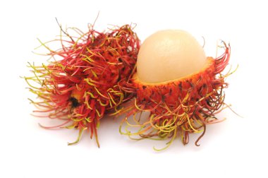 Rambutan ve bir kabuk soyma