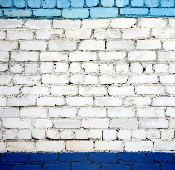 Una pared de ladrillo blanco —  Fotos de Stock