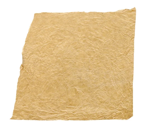 Старий рваний папір ізольований на білому тлі . — стокове фото