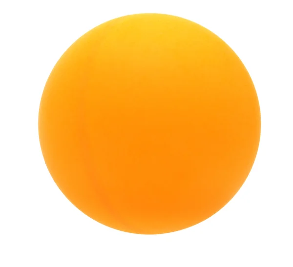 Bola amarela isolada no fundo branco. — Fotografia de Stock