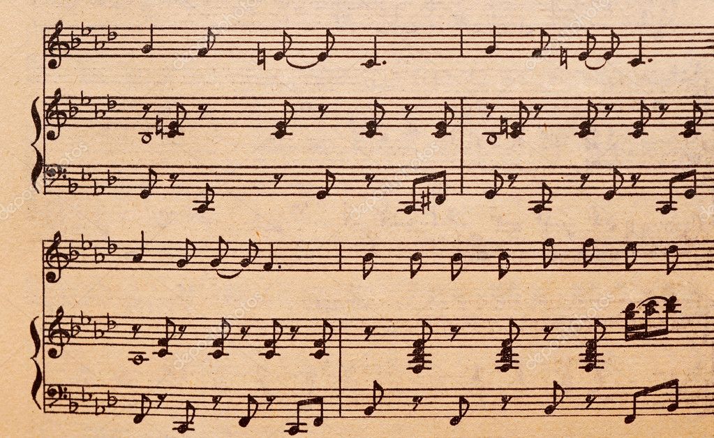 music sheet paper