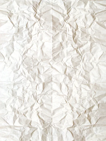 Konsistens av vita skrynkligt papper full frame — Stockfoto
