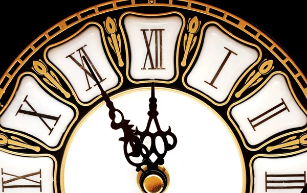時間の概念 - 白ヴィンテージ時計の文字盤 — ストック写真