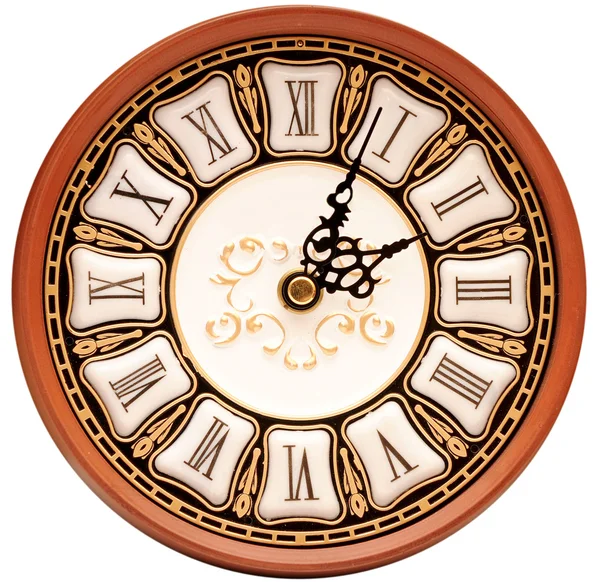 Czas koncepcja - vintage zegar stawić czoło — Zdjęcie stockowe
